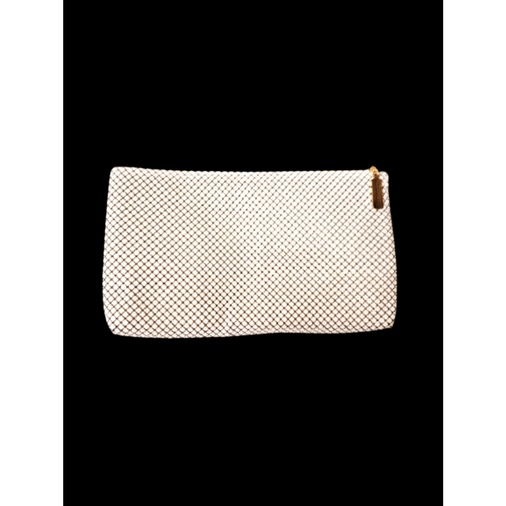 NWOT Vintage Whiting & Davis Off White Mesh Bag.